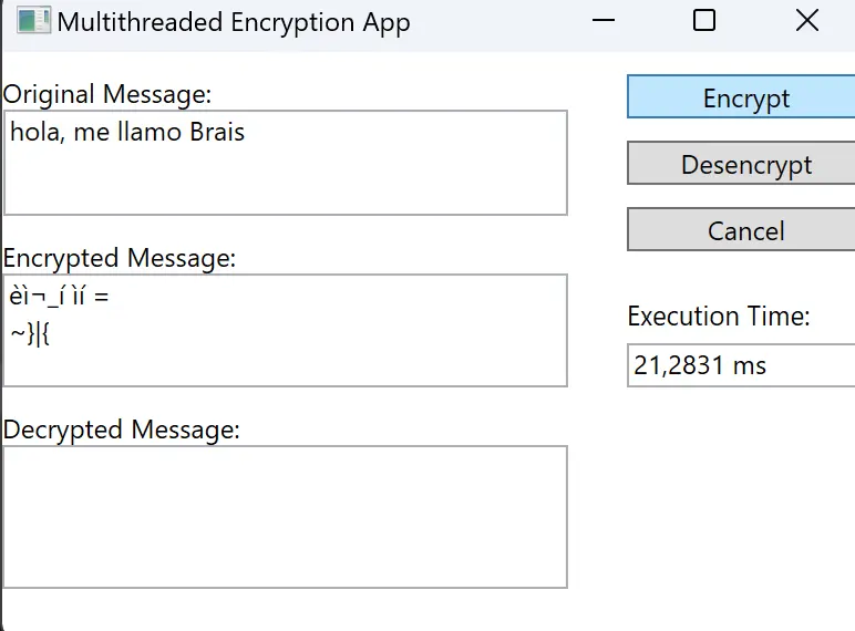 MultiThread App - Dashboard