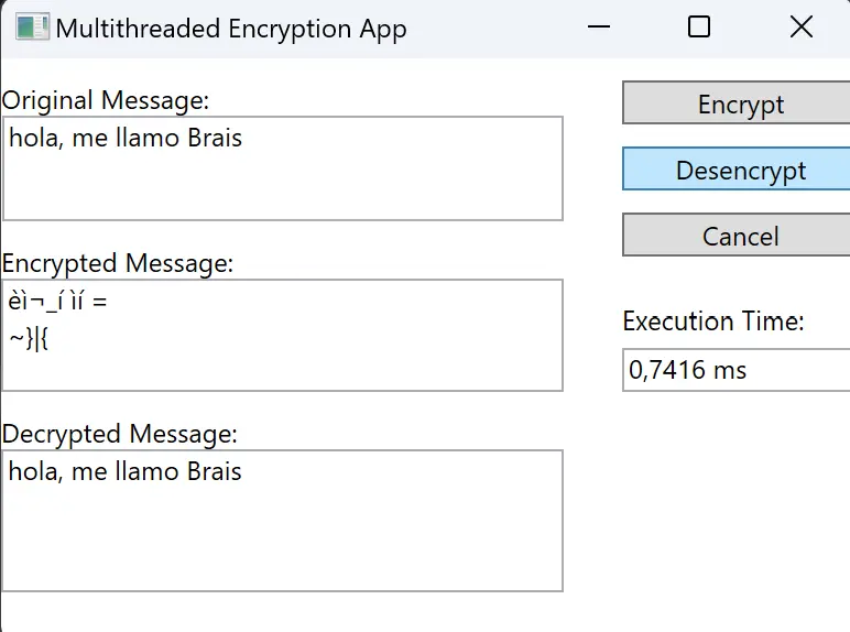 MultiThread App - Funcionalidades